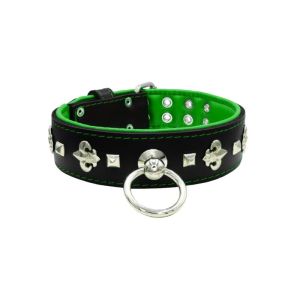 Motif with very impressive medieval symbols, and a pyramid-shaped motif with a leather overlay – KD01077/75/50/BK/05