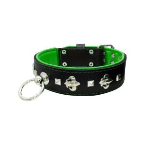 Motif with very impressive medieval symbols, and a pyramid-shaped motif with a leather overlay – KD01077/75/50/BK/05