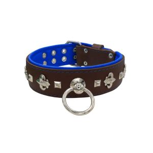 Motif with very impressive medieval symbols, and a pyramid-shaped motif with a leather overlay – KD01077/75/50/BR/03