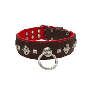 Motif with very impressive medieval symbols, and a pyramid-shaped motif with a leather overlay – KD01077/75/50/BR/04