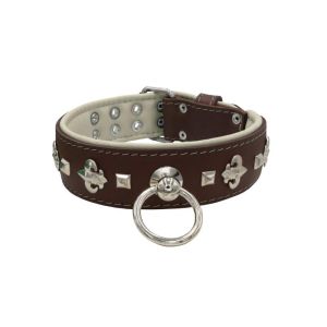 Motif with very impressive medieval symbols, and a pyramid-shaped motif with a leather overlay – KD01077/75/50/BR/09