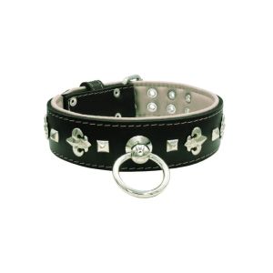 Motif with very impressive medieval symbols, and a pyramid-shaped motif with a leather overlay – KD01077/80/50/BK/09