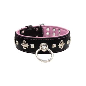 Motif with very impressive medieval symbols, and a pyramid-shaped motif with a leather overlay – KD01077/80/50/BK/10
