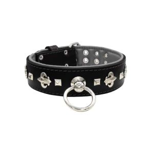 Motif with very impressive medieval symbols, and a pyramid-shaped motif with a leather overlay – KD01077/80/50/BK/12