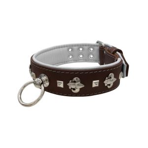 Motif with very impressive medieval symbols, and a pyramid-shaped motif with a leather overlay – KD01077/80/50/BR/02
