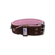 Motif with very impressive 10mm metal studs, chain motif, and a carved shield with round rhinestones and leather backing – KD01078/75/50/BR/10