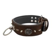 Motif with very impressive 10mm metal studs, medieval whirlwind, and lightning shape with leather backing – KD01085/70/50/BR/12