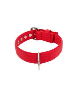 Collar de perro de triple poliamida de 4 cm de ancho - KI01002/60/40/RD/00
