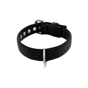 Collar de perro de triple poliamida de 4 cm de ancho – KI01002/70/40/BK/00