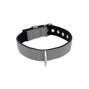 Collar de perro de poliamida y neopreno de 4 cm de ancho – KI01003/65/40/GY/01