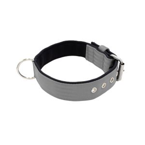 Collar de perro de poliamida y neopreno de 4 cm de ancho – KI01003/65/40/GY/01