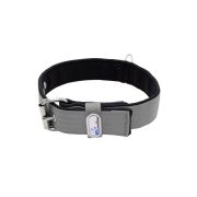 Collar de perro de poliamida y neopreno de 4 cm de ancho – KI01003/65/40/GY/01