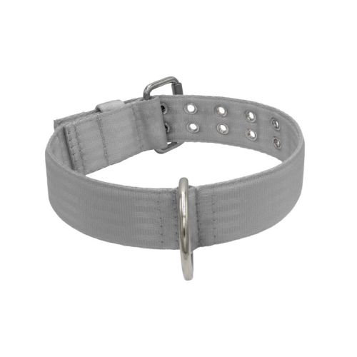 Dog Collar from Polyamide with Triple Strap, 5cm – KI01004/65/50/GY/00