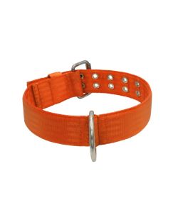 Dog Collar from Polyamide with Triple Strap, 5cm - KI01004/65/50/OR/00