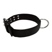Dog Collar from Polyamide with Triple Strap, 5cm – KI01004/70/50/BK/00