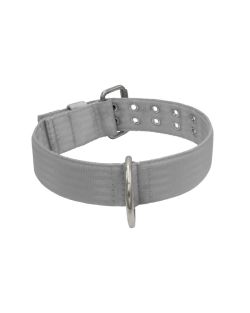 Collar de perro de poliamida con triple cincha, 5 cm - KI01004/70/50/GY/00