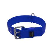 Collar de perro de poliamida con triple cincha, 5 cm – KI01004/80/50/BL/00