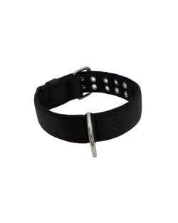 Collar de perro de poliamida con triple correa y 5 cm de neopreno - KI01005/65/50/BK/01
