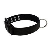 Polyamide Dog Collar with Triple Webbing and 5 cm Neoprene – KI01005/65/50/BK/01
