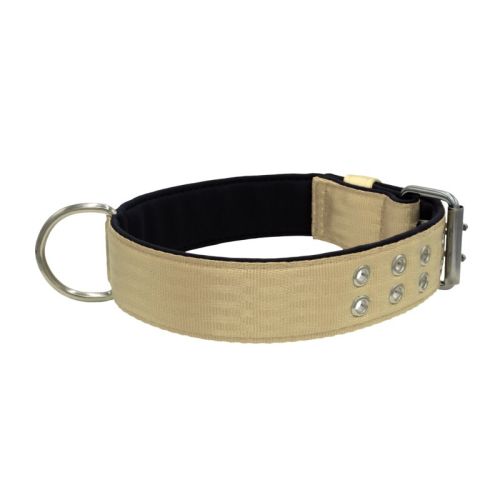Polyamide Dog Collar with Triple Webbing and 5 cm Neoprene – KI01005/70/50/BE/01