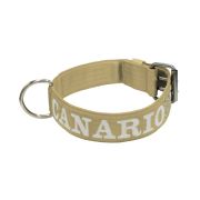 Dog Collar from Polyamide with Triple Strap and Embroidery, 5cm – KI01006/70/50/BE/00