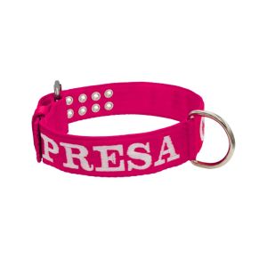 Collar de perro de poliamida con triple correa y bordado, 5cm – KI01006/75/50/FU/00