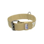Collar de perro de poliamida con triple correa y bordado, 5cm – KI01006/80/50/BE/00