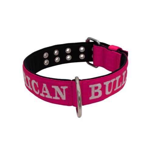 Dog Collar from Polyamide with Triple Strap, Embroidery, and Neoprene, 5cm Width – KI01007/65/50/FU/01