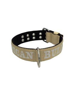 Dog Collar from Polyamide with Triple Strap, Embroidery, and Neoprene, 5cm Width - KI01007/70/50/BE/01