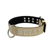 Collar de perro de poliamida con triple correa y bordado, 5cm – KI01007/70/50/BE/01