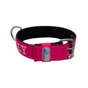 Dog Collar from Polyamide with Triple Strap, Embroidery, and Neoprene, 5cm Width – KI01007/70/50/FU/01