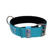 Dog Collar from Polyamide with Triple Strap, Embroidery, and Neoprene, 5cm Width – KI01007/70/50/TU/01