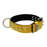 Collar de perro de poliamida con triple correa y bordado, 5cm – KI01007/70/50/YL/01