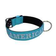 Collar de perro de poliamida con triple correa y bordado, 5cm – KI01007/75/50/TU/01