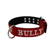 Collar de perro de poliamida con triple correa y bordado, 5cm – KI01007/80/50/DR/01