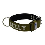 Collar de perro de poliamida con triple correa y bordado, 5cm – KI01007/80/50/KH/01