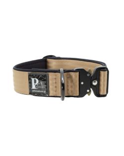 Collar de perro táctico de poliamida y neopreno, 4 cm de ancho - KI01008/40/40/BE/01