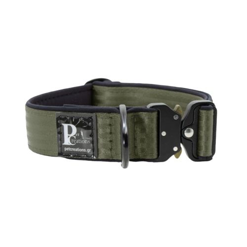 Περιλαίμιο Σκύλου Tactical Clip από Πολυαμίδιο και Νεοπρέν Πλάτους 4 εκατοστών – KI01008/40/40/KH/01