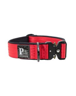 Collar de perro táctico de poliamida y neopreno, 4 cm de ancho - KI01008/40/40/RD/01