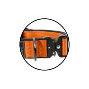 Collar de perro táctico de poliamida y neopreno con bordado, 4 cm de ancho – KI01009/40/40/OR/01