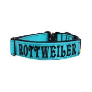 Collar de perro táctico de poliamida y neopreno con bordado, 4 cm de ancho – KI01009/40/40/TU/01