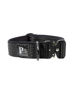 Collar de perro clip táctico de poliamida y neopreno, 5 cm de ancho - KI01010/45/50/BK/01