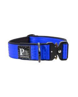 Collar de perro clip táctico de poliamida y neopreno, 5 cm de ancho - KI01010/55/50/BL/01
