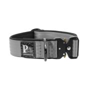 Dog Collar Tactical Clip made of Polyamide and Neoprene, 5 cm Wide – KI01010/55/50/GY/01