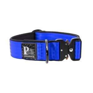 Collar de perro clip táctico de poliamida y neopreno, 5 cm de ancho – KI01010/70/50/BL/01