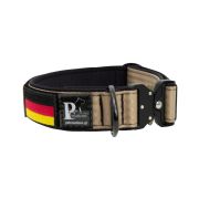 Dog Collar Tactical Clip made of Polyamide with Neoprene and Embroidery, 5 cm Wide – KI01011/45/50/BE/01