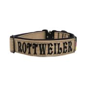 Dog Collar Tactical Clip made of Polyamide with Neoprene and Embroidery, 5 cm Wide – KI01011/45/50/BE/01
