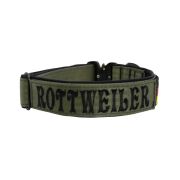 Dog Collar Tactical Clip made of Polyamide with Neoprene and Embroidery, 5 cm Wide – KI01011/45/50/KH/01