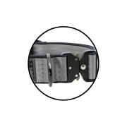 Dog Collar Tactical Clip made of Polyamide with Neoprene and Embroidery, 5 cm Wide – KI01011/55/50/GY/01