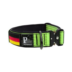 Collar de perro táctico de poliamida y neopreno con bordado, 5 cm de ancho – KI01011/55/50/LM/01
